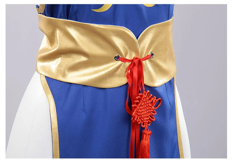 Street Fighter Derivative Chun-Li Qipao Set | Game Cosplay Costume