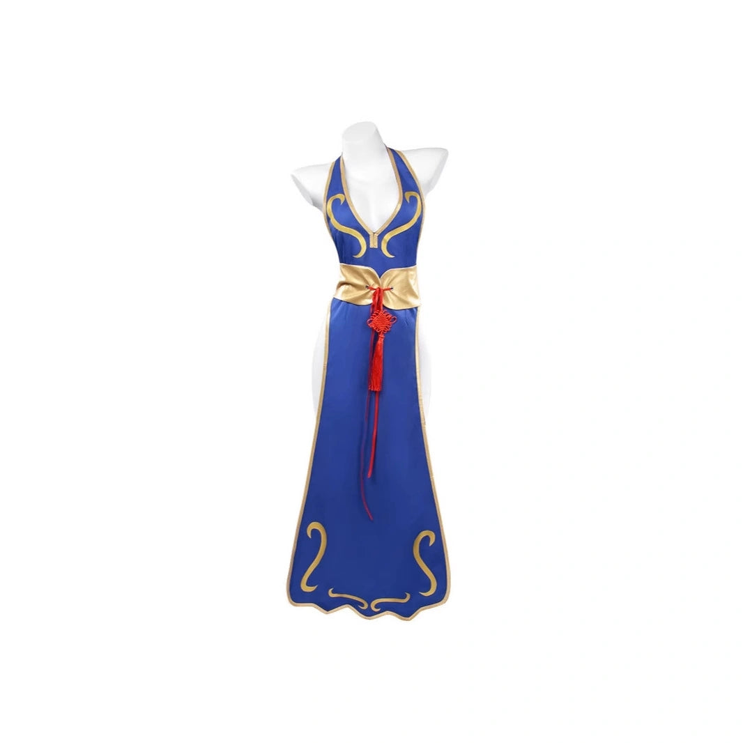 Street Fighter Derivative Chun-Li Qipao Set | Game Cosplay Costume