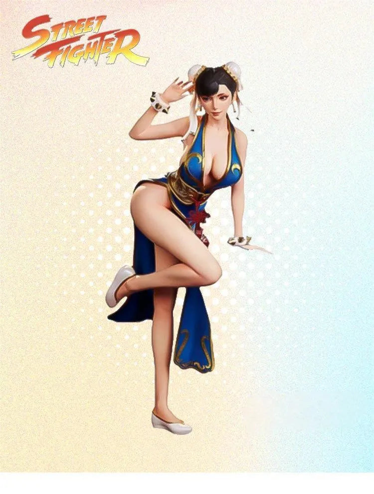 Street Fighter Derivative Chun-Li Qipao Set | Game Cosplay Costume