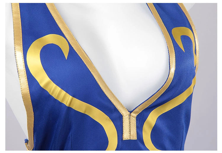 Street Fighter Derivative Chun-Li Qipao Set | Game Cosplay Costume