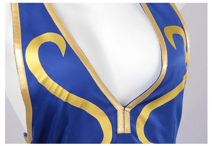 Street Fighter Derivative Chun-Li Qipao Set | Game Cosplay Costume