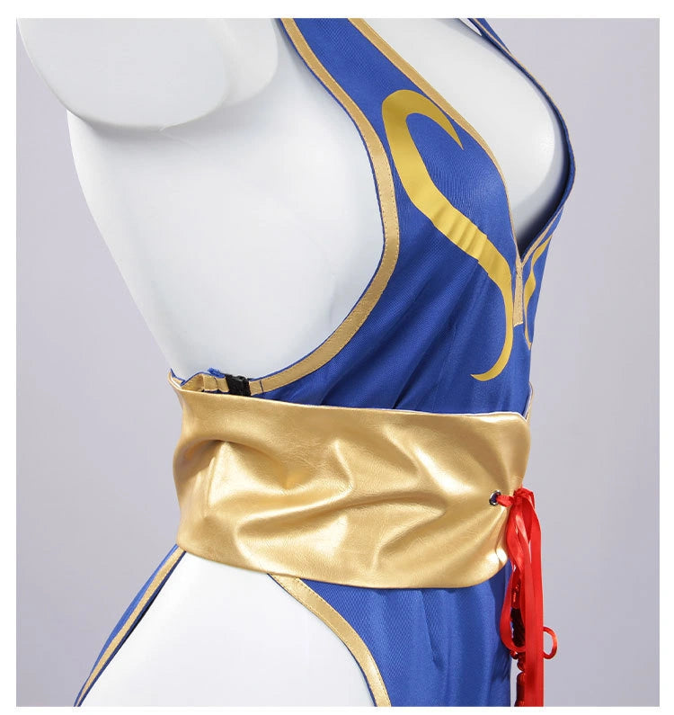 Street Fighter Derivative Chun-Li Qipao Set | Game Cosplay Costume