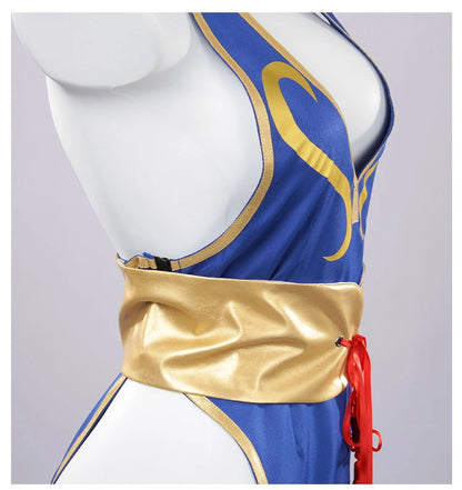 Street Fighter Derivative Chun-Li Qipao Set | Game Cosplay Costume