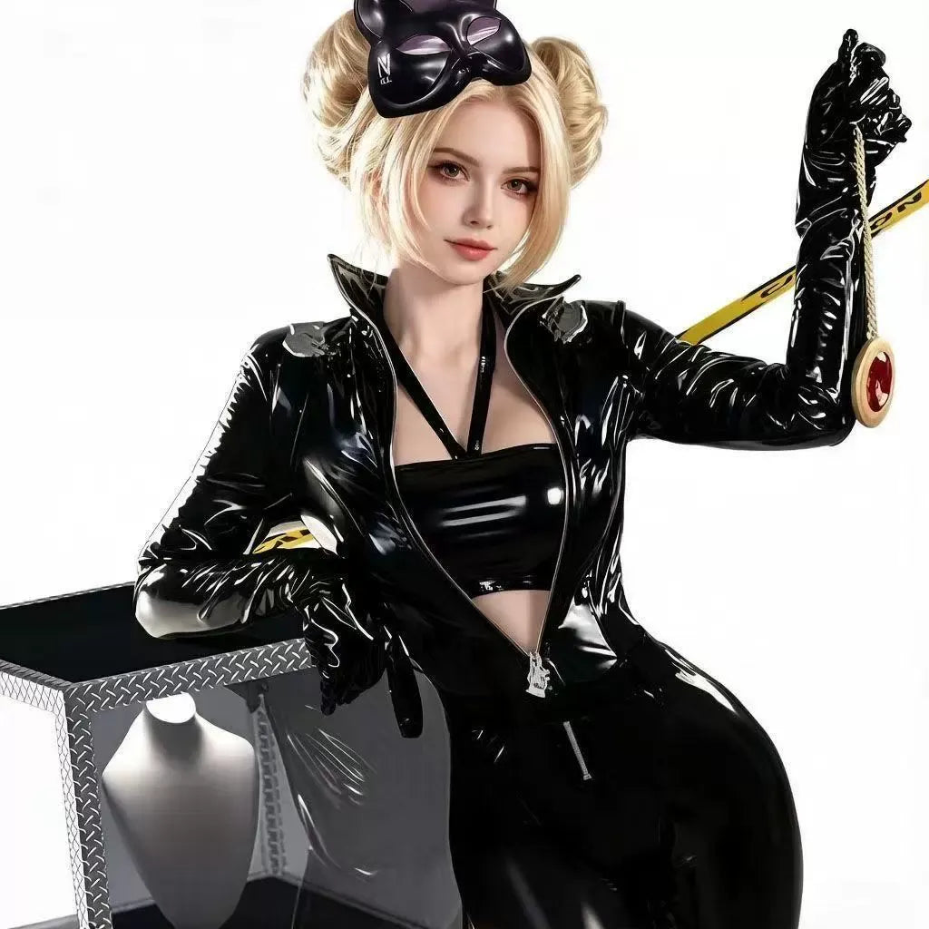 NIKKE Derivative Cinderella PU Catsuit | Anime Cosplay Outfit