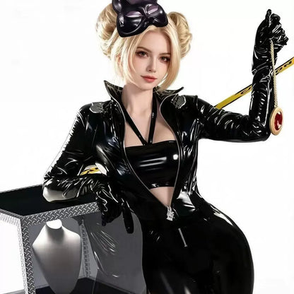 NIKKE Derivative Cinderella PU Catsuit | Anime Cosplay Outfit